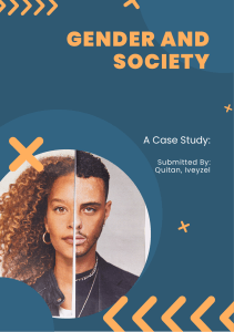 Gender & Society Case Study: Social Media Influence