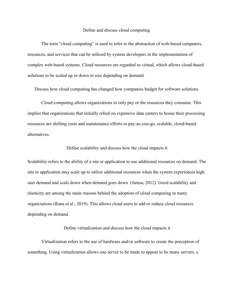Cloud computing definition scalability and virtualization
