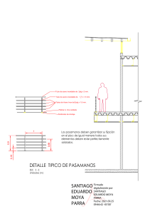 Detalle de Pasamanos: Plano Técnico