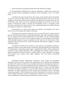 Globalization Advantages & Disadvantages for Manufacturers