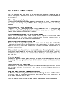 Reduce Carbon Footprint: Tips for Sustainable Living