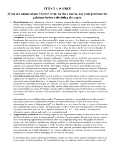 Citing Sources: A Guide to Proper Academic Citation