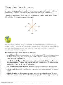 Scratch Sprite Movement: Directions Guide