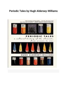 Periodic Tales by Hugh Aldersey-Williams Book Cover