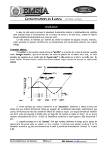 Curso Intensivo de Sonido: Conceptos Básicos