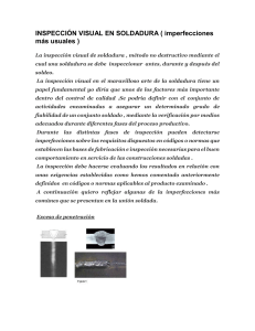 Inspección Visual en Soldadura: Imperfecciones Comunes
