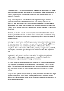 Global Warming Solutions: A Comprehensive Strategy