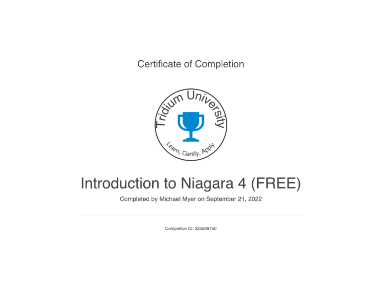 Niagara 4 Certification – Honeywell Niagara 4 Training – MSBA