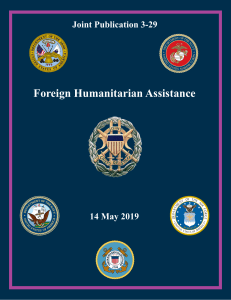 Joint Publication 3-29: Foreign Humanitarian Assistance