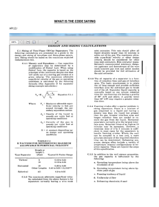 Oil-Gas Separator Sizing Guide