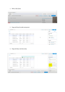 SQL Query Builder GUI: Drag & Drop Interface
