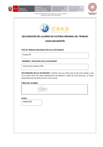 Declaración de Autoría Original - COAR San Martín