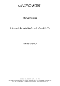 Manual Técnico Bateria LiFePO4 UPLFP24