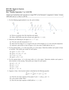 Signals & Systems Homework #1