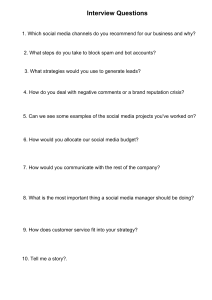Social Media Manager Interview Questions