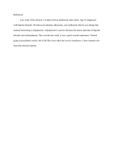 Clinical Reflection: Bipolar Disorder & Aripiprazole