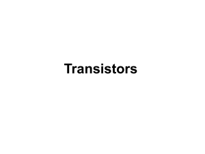 Transistors: Types, Characteristics, and Applications
