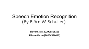 Speech Emotion Recognition: Trends & Challenges