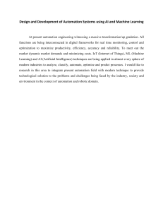 AI & ML in Automation Systems: Research & Development
