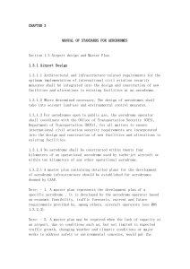 Aerodrome Design & Master Plan Standards