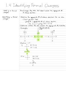Carga Formal, Ligações, Ressonância e Isomeria em Química Orgânica