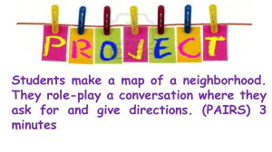 Lesson Plan: Map & Directions, Personality Presentation