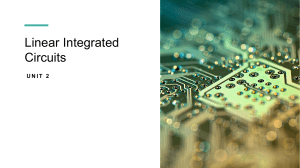 Linear Integrated Circuits: Converters & Amplifiers