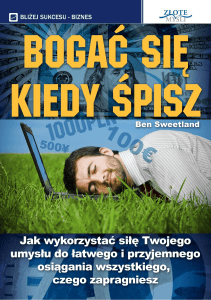 Bogać się, kiedy śpisz - Rozwój osobisty i finanse
