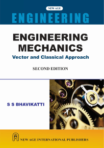 Engineering Mechanics Textbook: Vector & Classical Approach