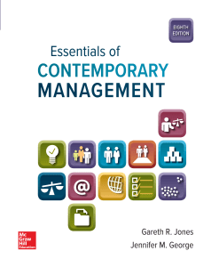 Essentials of Contemporary Management Textbook