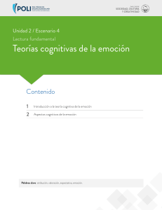 Teorías Cognitivas de la Emoción: Lectura Fundamental
