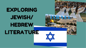 Exploring Jewish/Hebrew Literature