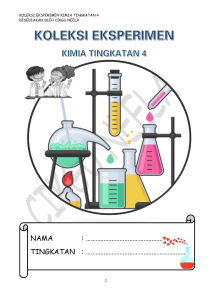 Koleksi Eksperimen Kimia Tingkat 4