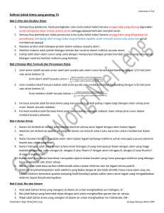 Nota Kimia SPM: Definisi Istilah Penting