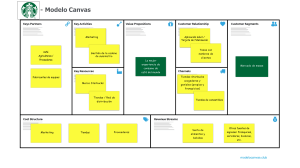 Modelo Canvas Starbucks: Diagrama de Negocio