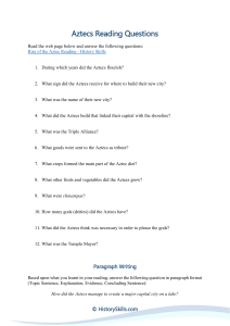 Aztec History Worksheet