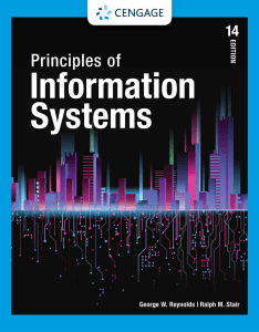 Principles of Information Systems Textbook