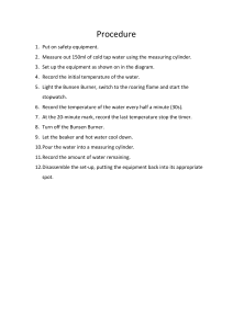 Water Heating Procedure