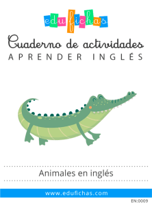 Animales en Inglés: Cuaderno de Actividades para Niños