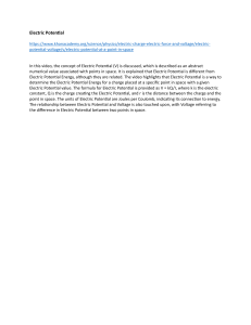 Electric Potential: Definition, Formula, and Voltage