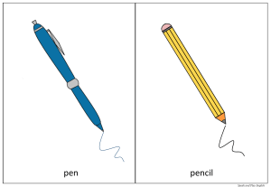 School Supplies English Vocabulary Worksheet