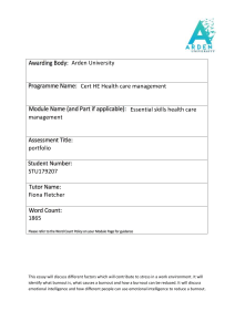 Healthcare Management Essay: Stress, Burnout, Emotional Intelligence