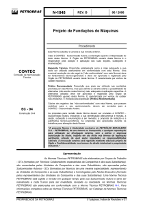Norma Técnica PETROBRAS N-1848: Fundações de Máquinas