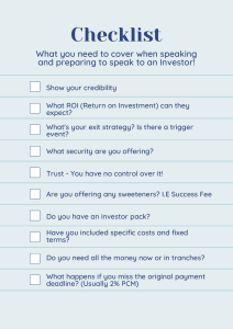 Investor Meeting Checklist: Key Preparation Points
