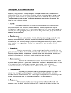 Principles of Effective Communication