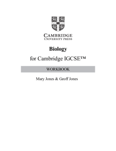 Cambridge IGCSE Biology Workbook