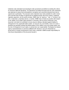 ASME Standard Development Process