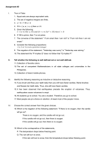 Math & Logic Assignment: Sets, Reasoning, and Logic