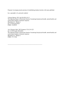 Duplicate Publication Investigation Proposal