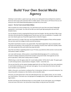 Build a Social Media Agency: Course on Starting & Getting Clients